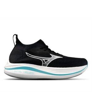 NEW MIZUNO women's neo zen running shoes in black-white